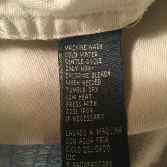 Vintage Lauren Ralph Lauren Khaki 100% Cotton Utility Field Long Sleeve Shirt - Picture 5 of 10